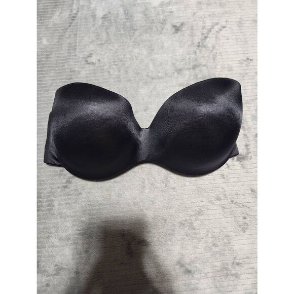 Maidenform Full Coverage Strapless Underwire Bra Size 34C Black - Picture 1 of 3